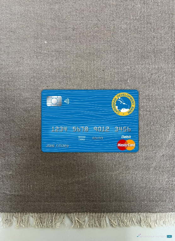 Download Barbados Caribbean Development bank master card photolook front Photoshop template